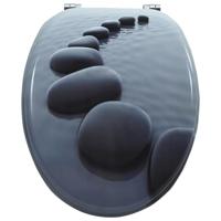 VidaXL Toiletbril stenen mdf - thumbnail