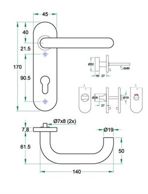 Krukgarn CHASE PL rvs mat SL56 KS Krukgarn CHASE PL rvs mat SL56 KS