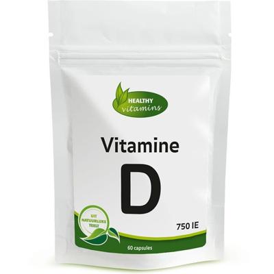 Vitamine D Natuurlijk | 60 capsules | 750 IE | Vitaminesperpost.nl