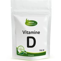 Vitamine D Natuurlijk | 60 capsules | 750 IE | Vitaminesperpost.nl - thumbnail