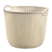 Curver knit mand rond L 30 liter oasis white - thumbnail