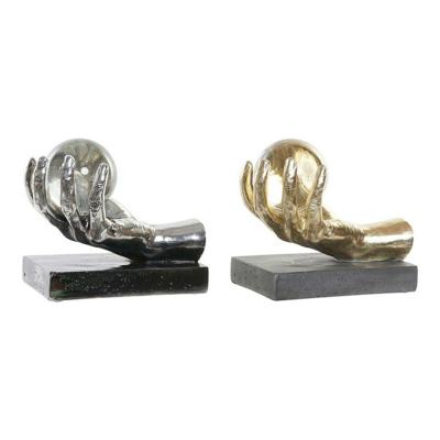 Decoratieve figuren DKD Home Decor Gouden Zilverkleurig Hand 50 ml 20 x 14 x 18 cm (2 Stuks) Decoratieve figuren DKD Home Decor Gouden Zilverkleurig Hand 50 ml 20 x 14 x 18 cm (2 Stuks)