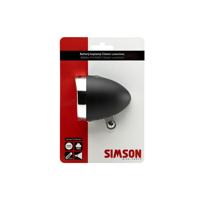 Simson koplamp classic luxurious batterij 30 lux zwart - thumbnail