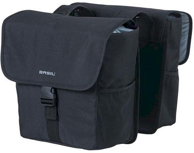Basil go dubbele fietstas - 32l - zwart