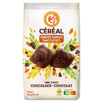 Cereal Mini chocoladecakes zonder suikers 196 Gram