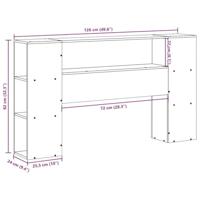 Hoofdbord met opbergruimte 120 cm massief grenenhout - thumbnail