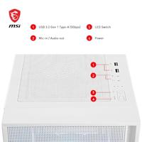 ATX Semi-toren doos MSI 306-7G23W21-HH9 Wit - thumbnail