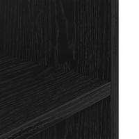 Aquariumstandaard 80x35x60 cm spaanplaat zwart eikenkleurig - thumbnail