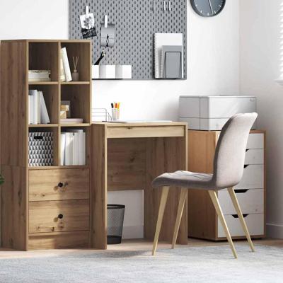 Bureau artisanaal eikenkleurig 60 x 50 x 76 cm Bewerkt hout