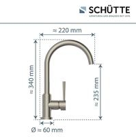 Keukenmengkraan Schutte Cornwall Hoge Draaibare Uitloop Lage Druk RVS Schütte - thumbnail