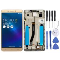 LCD-scherm en digitizer volledige montage met frame voor ASUS ZenFone 3 Laser ZC551KL Z01BDC (goud) - thumbnail