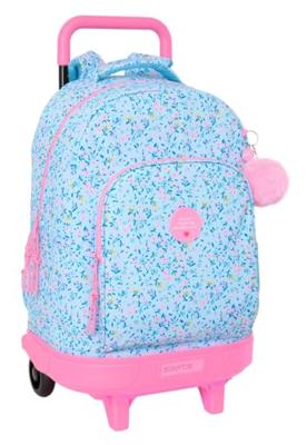 Schoolrugzak met Wielen Vicky Martín Berrocal Paraíso Blauw Roze 33 x 45 x 22 cm