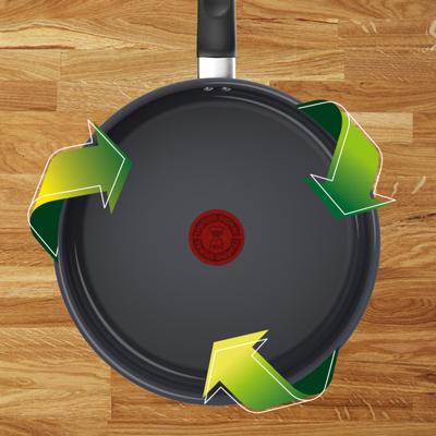 Tefal Kookgerei Tefal cook & change keramisch hapjespan 24 cm pfas-vrij met deksel keramische antiaanbaklaag geschikt voor inductie - thumbnail