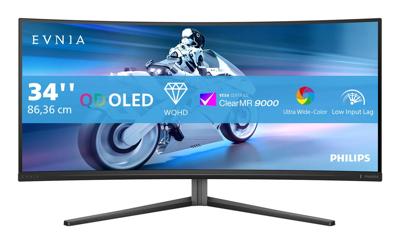 Philips Evnia 34M2C6500/00 34 Wide Quad HD 175Hz Curved OLED Ambiglow Monitor Philips Evnia 34M2C6500/00 34 Wide Quad HD 175Hz Curved OLED Ambiglow Monitor