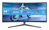 Philips Evnia 34M2C6500/00 34 Wide Quad HD 175Hz Curved OLED Ambiglow Monitor - thumbnail
