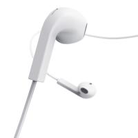 Hama Oordopjes Advance Earbuds Microfoon Platte Kabel Wit - thumbnail