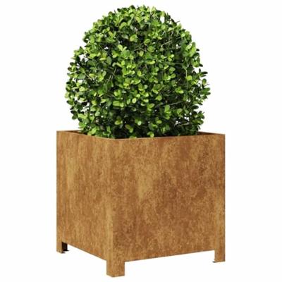 VidaXL Plantenbak 40x40x40 cm weervast staal