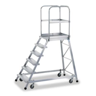 Zarges platformtrap verrijdbaar 1x6tr