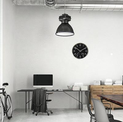 Wandklok unilux wetty grijs