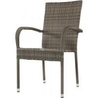 Corona stapelstoel grijs set van 4 - thumbnail