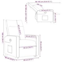 Sta-op-stoel verstelbaar stof zwart - thumbnail