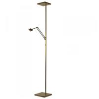 Masterlight Vloerlamp uplightDenia 1 2-lichts 185cm bronsbruin - 1881-01-DW - thumbnail