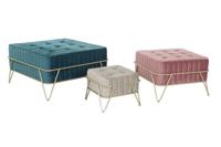 Kruk DKD Home Decor 82 x 82 x 46 cm Hout MDF - thumbnail