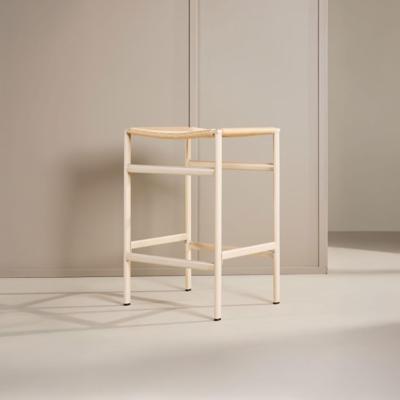 Nohr Barkruk 'Lakeithia' Rattan, kleur Beige/Whitewash (zithoogte 63cm)