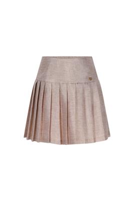 Le Chic winter rok meisjes - goud - Twinny - geplooid, glitter
