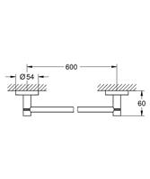 GROHE Essentials Handdoekhouder - 60cm - supersteel 40366dc1 - thumbnail