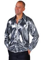 Blouse metallic zilver elite - thumbnail
