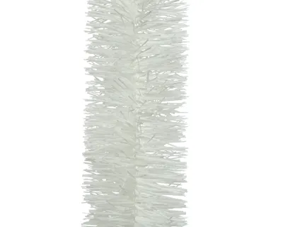 Lametta guirlande glans winterwit