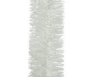 Lametta guirlande glans winterwit - thumbnail