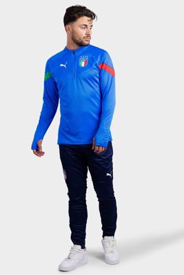 Italië 1/4 Zip Player Trainingspak Senior 2022-2023 - Maat XS - Kleur: Blauw | Soccerfanshop