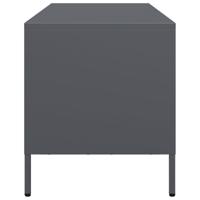 Tv-meubel 202x39x43,5 cm koudgewalst staal antracietkleurig - thumbnail