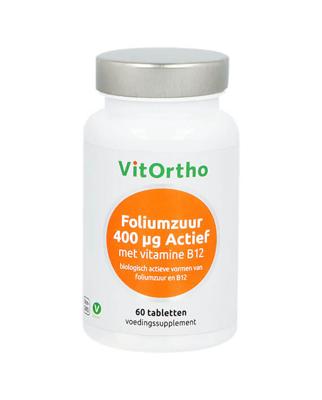 VitOrtho Foliumzuur Actief 400mcg Tabletten 60st