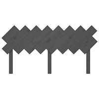 Hoofdbord 159,5x3x80,5 cm massief grenenhout grijs - thumbnail