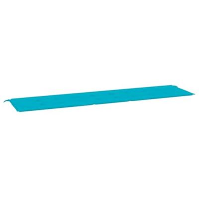VidaXL Tuinbankkussen 200x50x4 cm stof turquoise