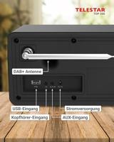 Telestar TOP 200 Schwarz Transistorradio met internetradio Internet, DAB+, VHF (FM) Zwart - thumbnail