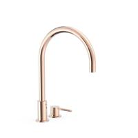 TRES 26110501OP STUDY EXCLUSIVE Grifo Monomando De Repisa Para Lavabo Oro Rosa 24K - thumbnail