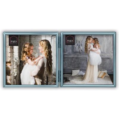 Haes Deco Duo Verzilverde Fotolijst Como voor 2 foto's van 10x10 cm - DVP12110