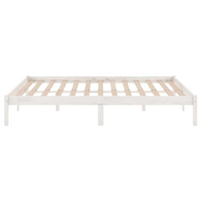 Bedframe massief grenenhout wit 120x200 cm Bedframe massief grenenhout wit 120x200 cm