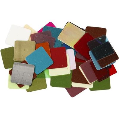 Creativ Company Folie mozaiektegels, afm 10x10 mm, ca. 6875 stuk, diverse kleuren, 250 gr/ 1 doos