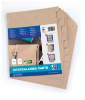 OXFORD Touareg tabbladen, uit karton, ft A4, onbedrukt, 11-gaatsperforatie, 12 tabs - thumbnail