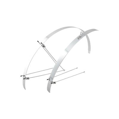 CONTEC spatbordset "flat fender" ct fender set flat fender "28" 32mm alu silver