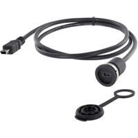 encitech 1310-1011-04 Mini-USB 2.0 type B Chassisbus, inbouw M16 1 stuk(s) - thumbnail