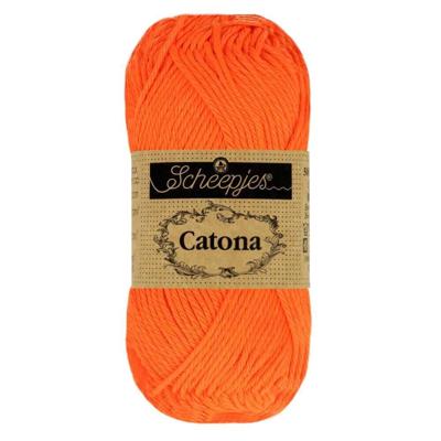 Scheepjes Catona 25g - 603 Neon Orange - Haakgaren / Breigaren