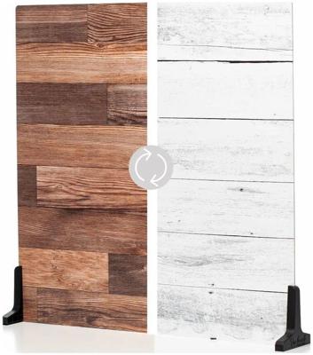 V-Flat Whitewash/Hickory Planks