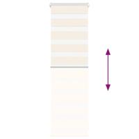 VidaXL Zebra rolgordijn 40x100 cm stofbreedte 35,9 cm marmerbeige - thumbnail