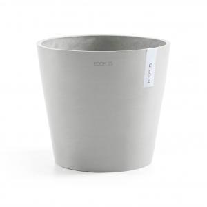 Ecopots Amsterdam kunststof bloempot Grijs/Wit - Ø 36,6 cm Ecopots Amsterdam kunststof bloempot Grijs/Wit - Ø 36,6 cm